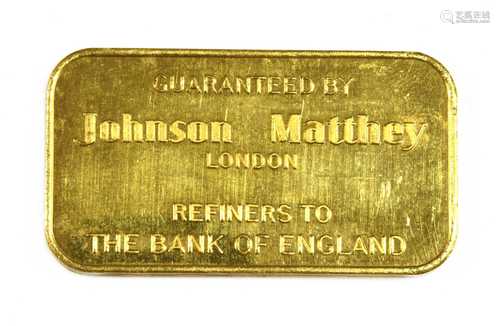 A 50g fine gold bar,