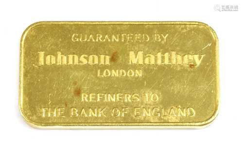 A 50g fine gold bar,