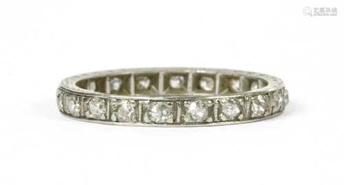 A diamond full eternity ring,