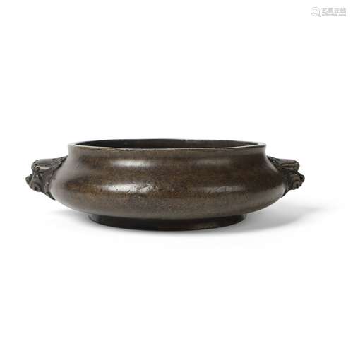 BRONZE INCENSE BURNER XUANDE MARK BUT 19TH CENTURY