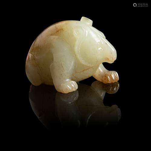 PALE CELADON JADE BEAR