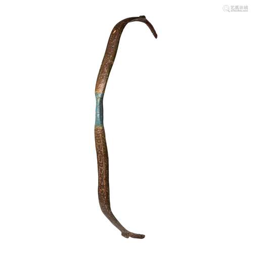 MUGHAL LACQUER WOOD BOW INDIA, 17TH-18TH CENTURY