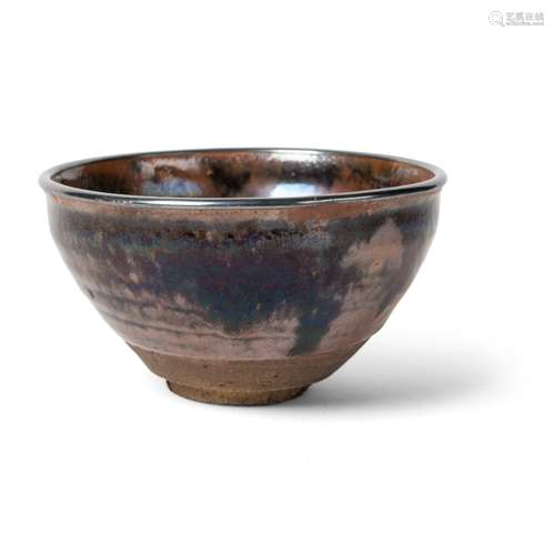 SILVER-MOUNTED JIAN-STYLE BROWN-GLAZED BOWL SONG DYNASTY