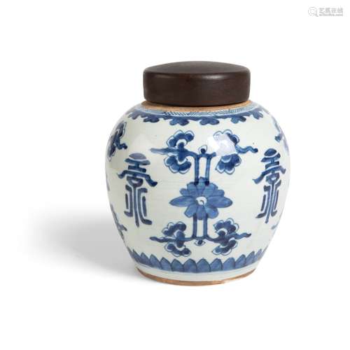 BLUE AND WHITE GINGER JAR KANGXI PERIOD