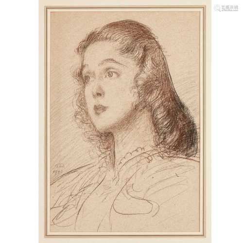 § Augustus John O.M., R.A. (British 1878-1961) Portrait of a Lady, 1943