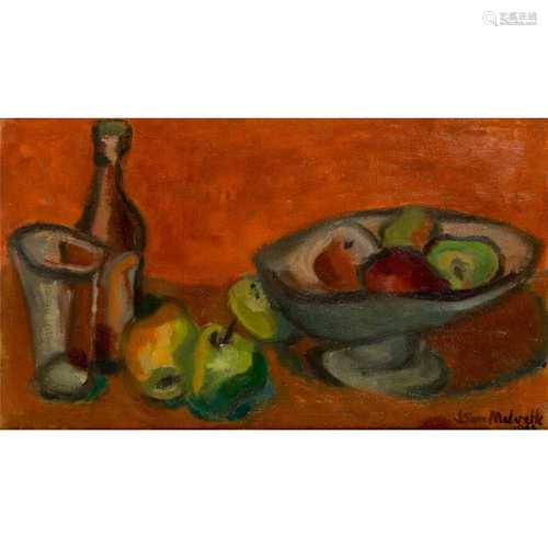 § John Melville (British 1902-1986) Still Life with Bowl of Fruit, 1955