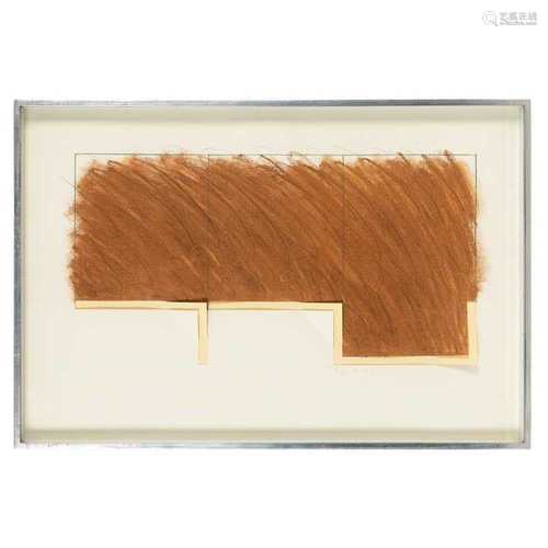 § Richard Smith C.B.E. (British 1931-2016) Drawing (Brown: with Yellow), 1969