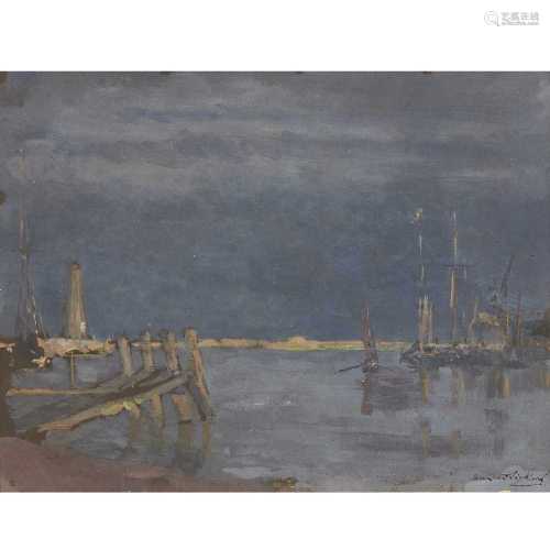 Bernard Sickert (German/British 1863-1932) Approaching Storm, Rye Harbour