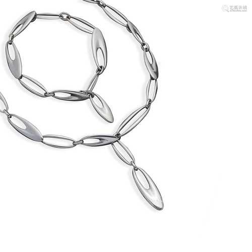 Regitze Overgaard (Danish 1946-) for Georg Jensen Zephyr Necklace and Bracelet