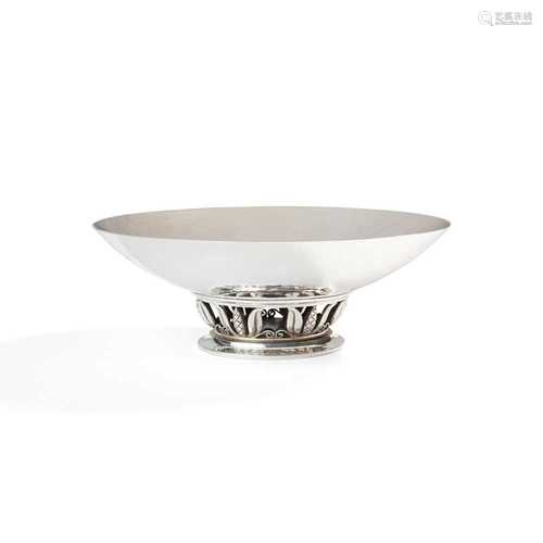 Ove Brobeck (Danish -1971) for Georg Jensen Footed Bowl