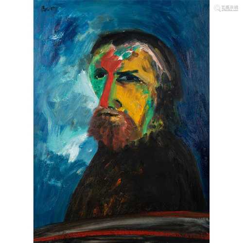 § John Bellany C.B.E., R.A. (British 1942-2013) Self-portrait, circa 1984