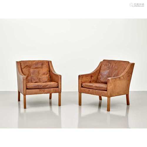 Børge Mogensen (Danish 1914-1972) for Frederica Stolefabrik Pair of Armchairs