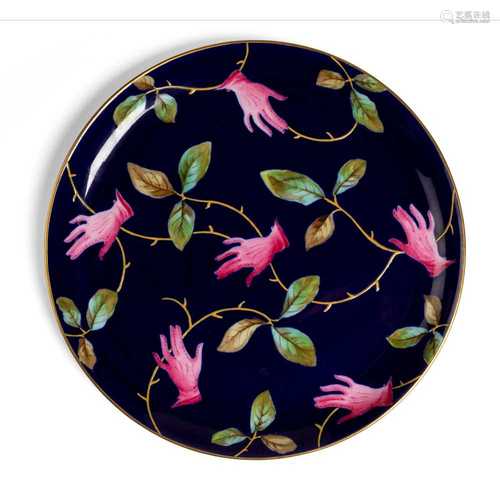 § Salvador Dali (Spanish 1904-1989) for Royal Crown Derby 'Pink Glove' Plate, circa 1938