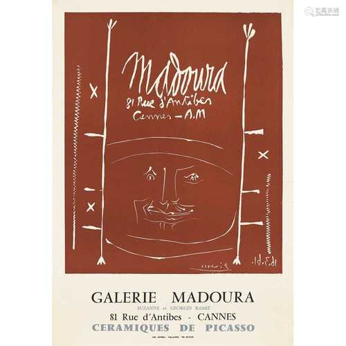 Pablo Picasso (Spanish 1881-1973) (after) Galerie Madoura, Cannes, 1961