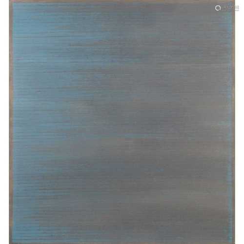 § Edwina Leapman (British 1934-) One Stroke Pale Blue on Dove Grey, 1995