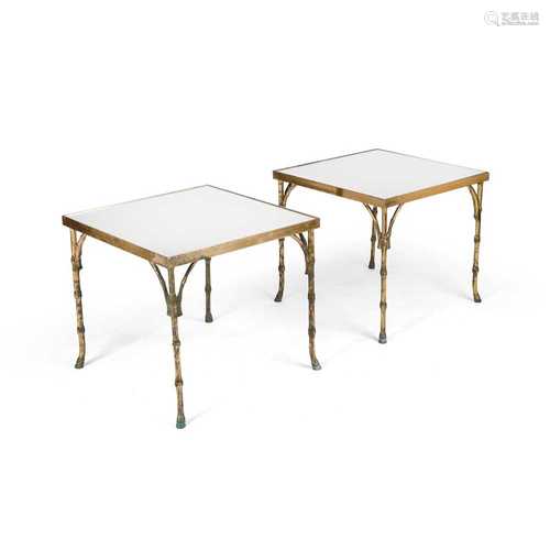 Maison Baguès Pair of Side Tables, c.1940-60