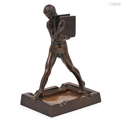 § JOSEF CANTRE (1890 - 1957) BRONZE VESTA, 20TH CENTURY