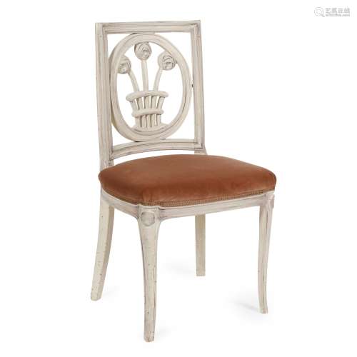 ANDRÉ GROULT (1884-1966) PAINTED SIDE CHAIR, CIRCA 1911