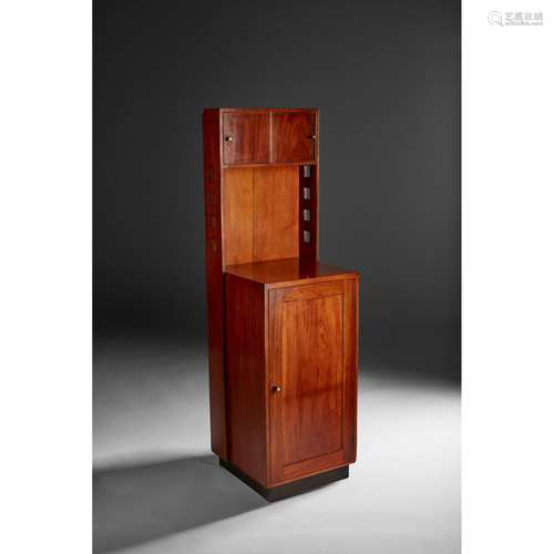 CHARLES RENNIE MACKINTOSH (1868-1928) INLAID MAHOGANY BEDSIDE CABINET, 1916