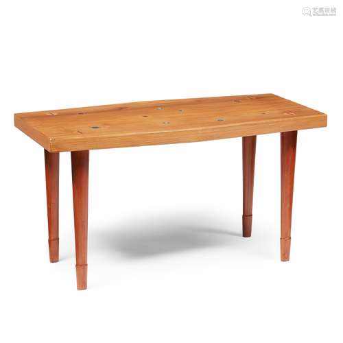 NEIL MORRIS FOR H. MORRIS & CO., GLASGOW RARE TEAK 'COIN TABLE', CIRCA 1953