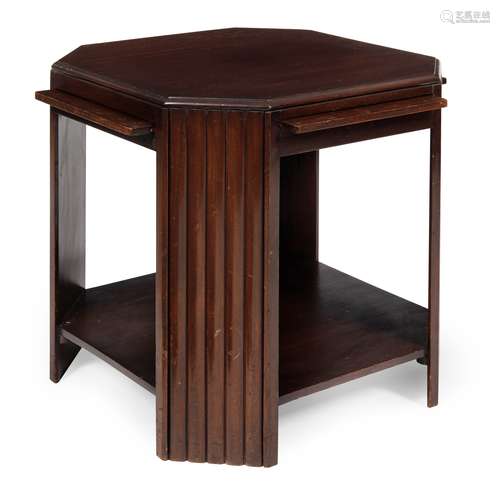 WYLIE & LOCHHEAD, GLASGOW ART DECO MAHOGANY OCCASIONAL TABLE, CIRCA 1920