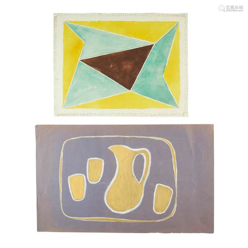 § DENIS MITCHELL (1912-1993) FOR PORTHIA PRINTS, ST. IVES FOLIO OF DESIGNS FOR TABLE MATS,