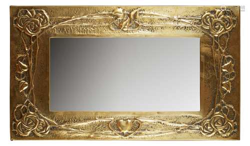 SCOTTISH SCHOOL, MANNER OF MARION HENDERSON WILSON ARTS & CRAFTS MIRROR, CIRCA 1910