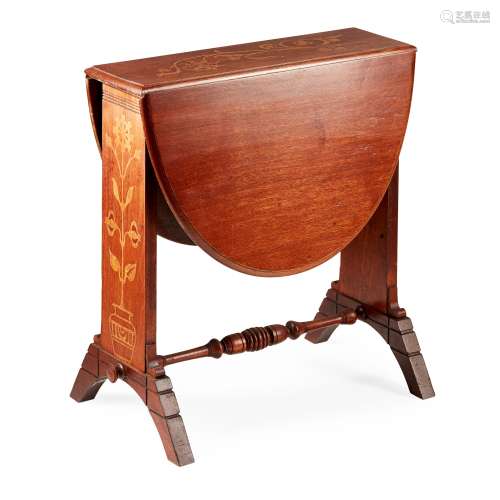 ATTRIBUTED TO THOMAS JECKYLL AESTHETIC MOVEMENT DROP-LEAF OCCASIONAL TABLE, CIRCA 1900