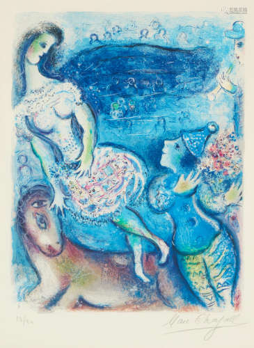 Marc Chagall (1887-1985) One plate, from Le Cirque