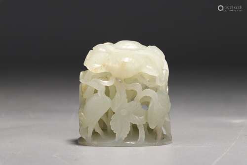 A Chinese Hetian Jade Censer