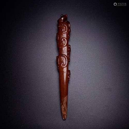 A Chinese Hetian Jade Material Hairpin