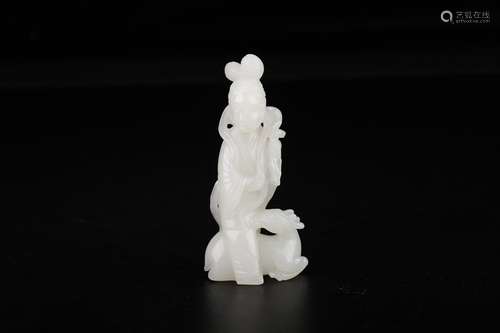 A Chinese Hetian Jade Figure Ornament