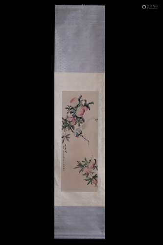 A Chinese Painting of Floral&Bird, Wu Qingxia Mark