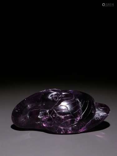 Purple Crystal Ruyi Ornament