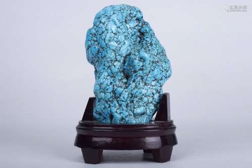 A Chinese Turquoise Stone Ornament