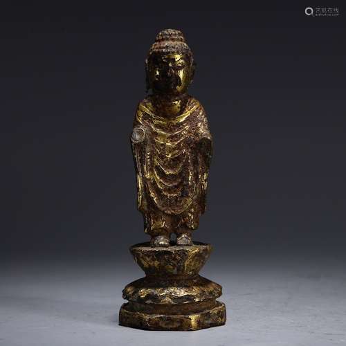 A Chinese Gilt Bronze Buddha Statue