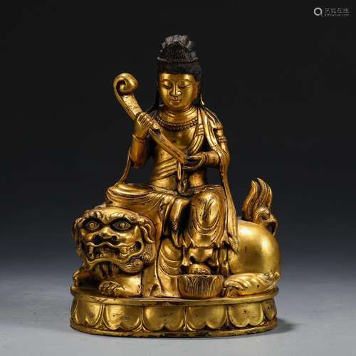 A Chinese Gilt Bronze Buddha Statue