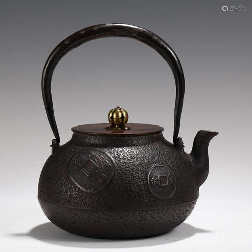 A Chinese Iron Teapot