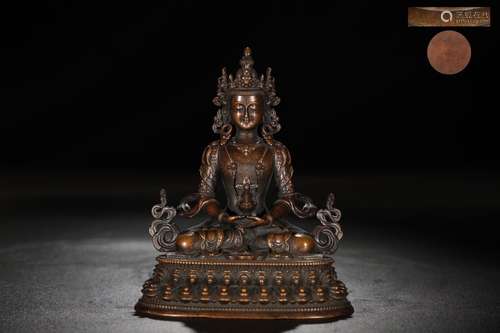 A Chinese Gilt Bronze Buddha Statue