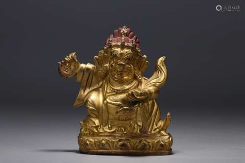 A Chinese Gilt Bronze Buddha Statue