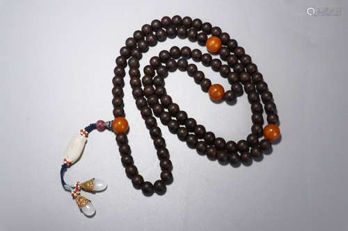 A Chinese Agarwood Rosary