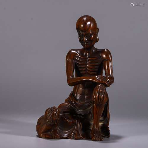 A Chinese Bamboo Arhat Statue