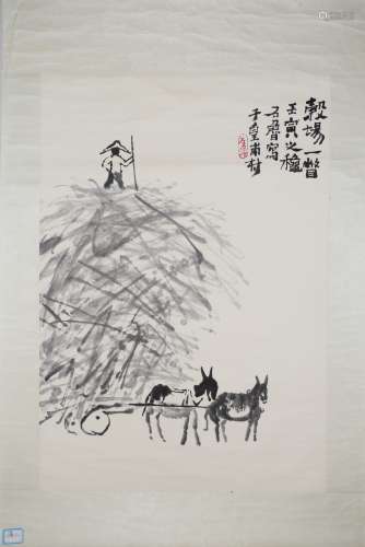 Chinese Painting Of A Farmer