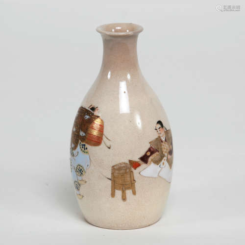 Rare Satsuma Sake Bottle, Late Edo Period