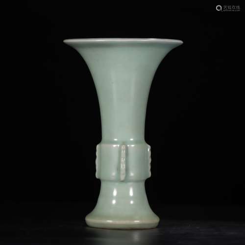 Celadon Glazed Porcelain Vase