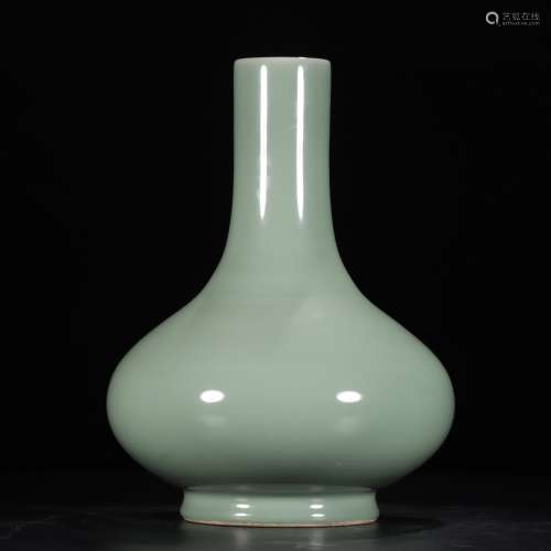 Celadon Glazed Porcelain Vase With Mark