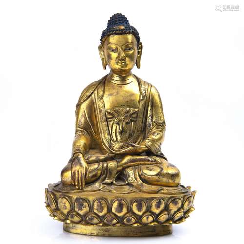 Gilt Bronze Figure Of Buddha