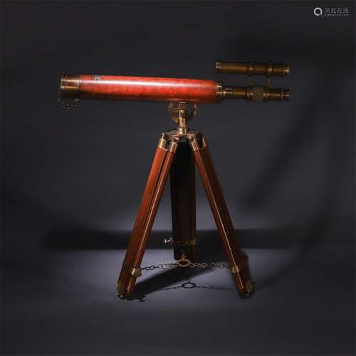 A Chinese  Leather Triangle Marine Telescope