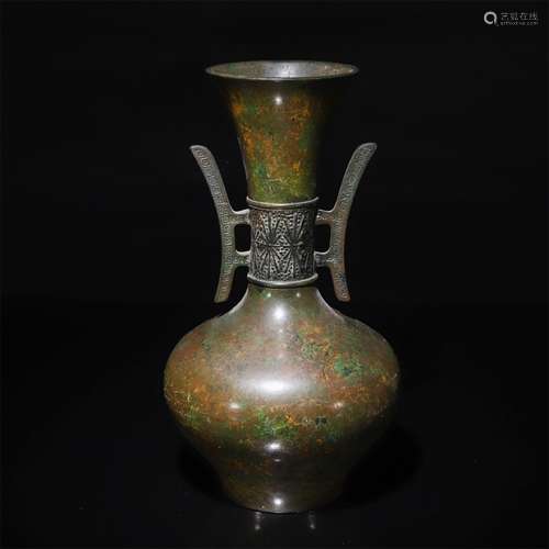 A Chinese Bronze Flower Vase