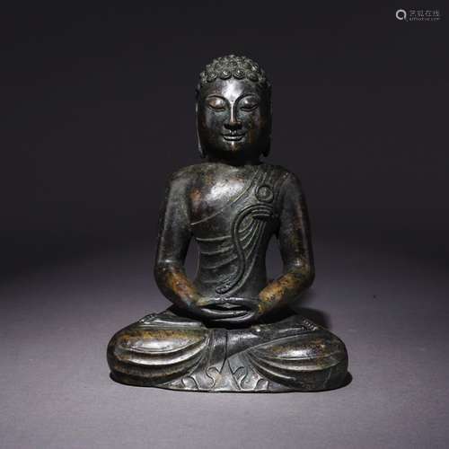 A Chinese Bronze Statue of Sakyamuni